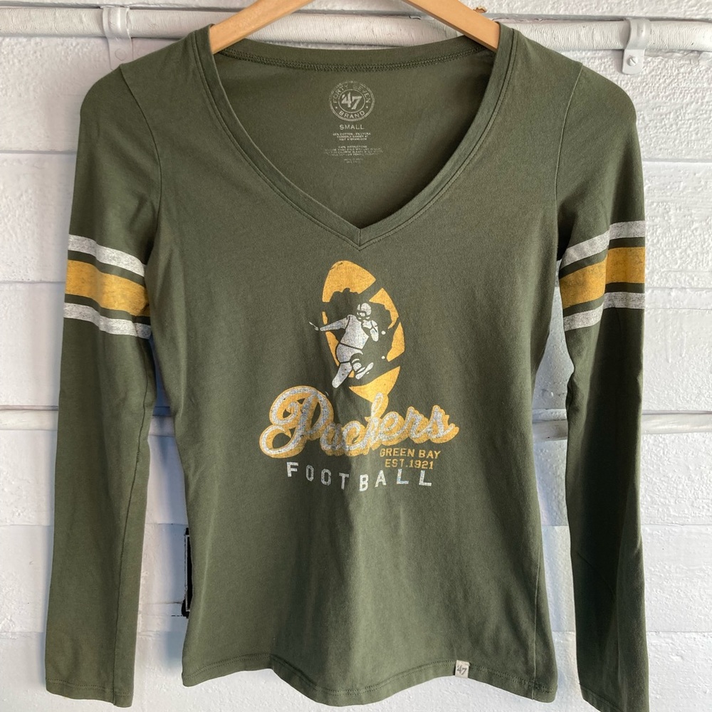 Green Bay Packers NFL long sleeve shirt, Forty Seven Brand size small top